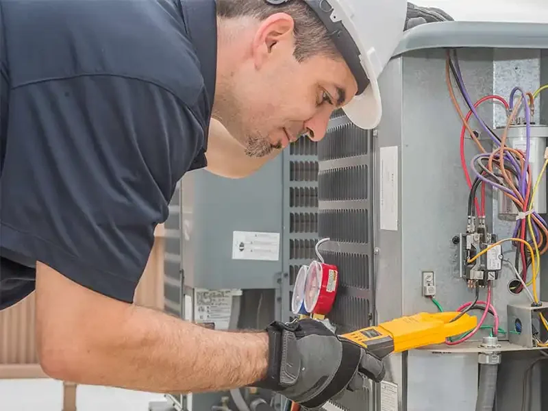 we clean and tune up heating furnaces for winter.